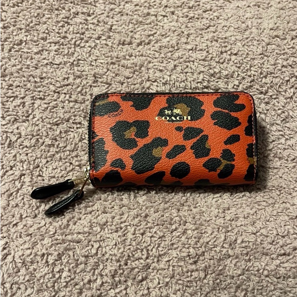 Coach Wild Animal Double Zip Coin Case / Wallet